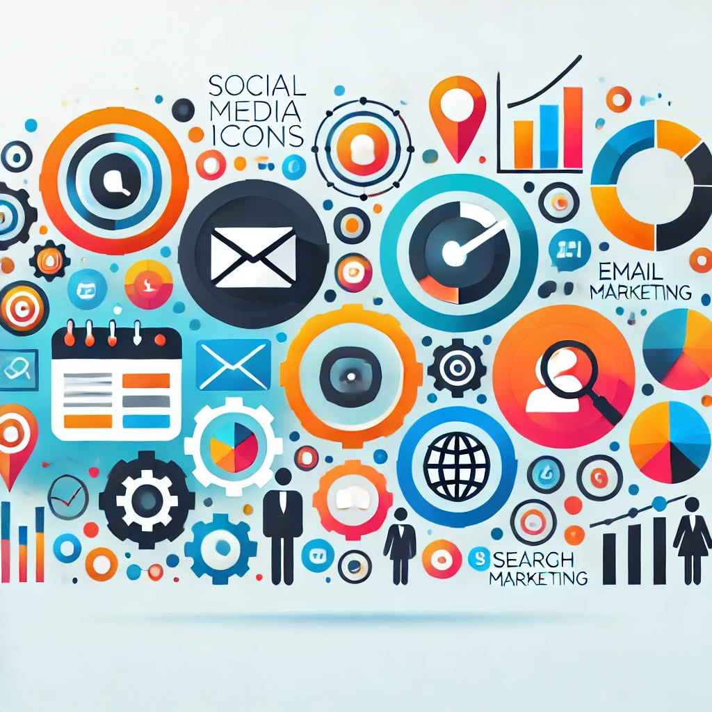 website có thể tích hợp nhiều kênh marketing online